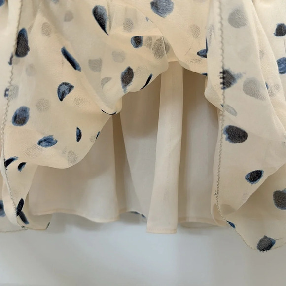 Aritzia Wilfred Eldorado Dress in Birch/Classic Navy Size XS - Picture 9 of 12